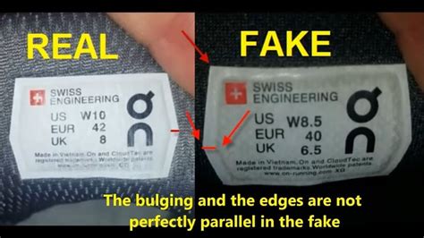 how to tell fake on cloud shoes